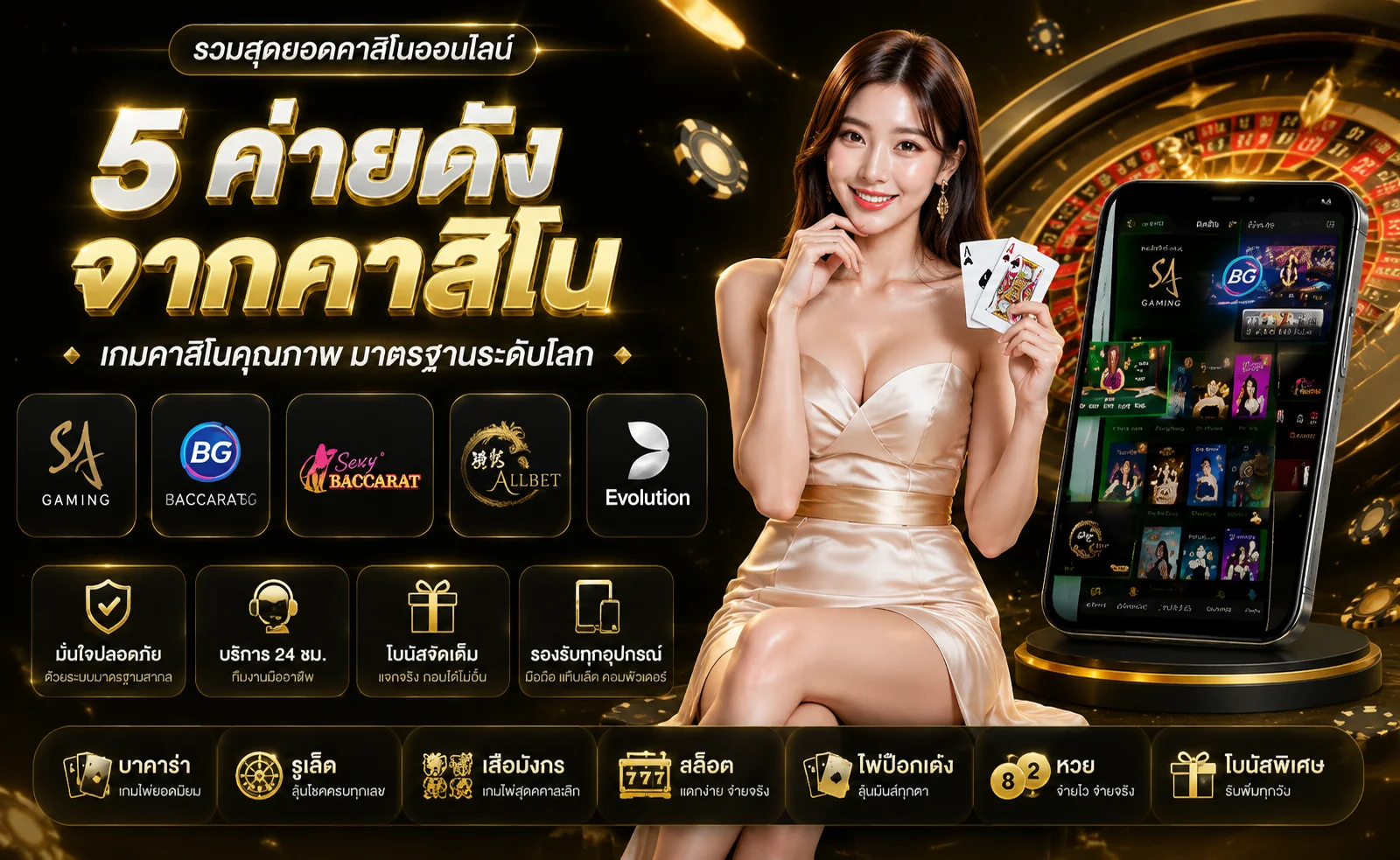 คาสิโนออนไลน์บาคาร่าสดค่ายดังที่ ALPHAONE